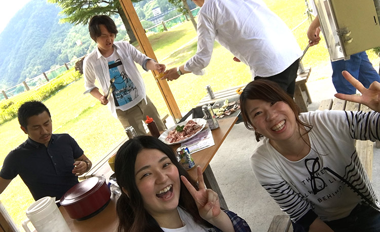 同僚とBBQ